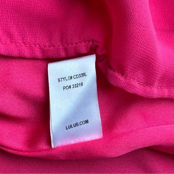 Lulus Love From Above Pink Ruffled Surplice Front Wrap Style Maxi Dress Size S - Picture 9 of 16